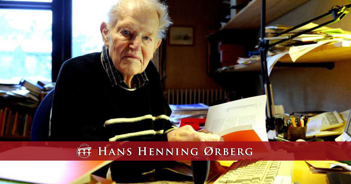 Hans Henning Rberg And Lingua Latina Per Se Illustrata Schola Latina